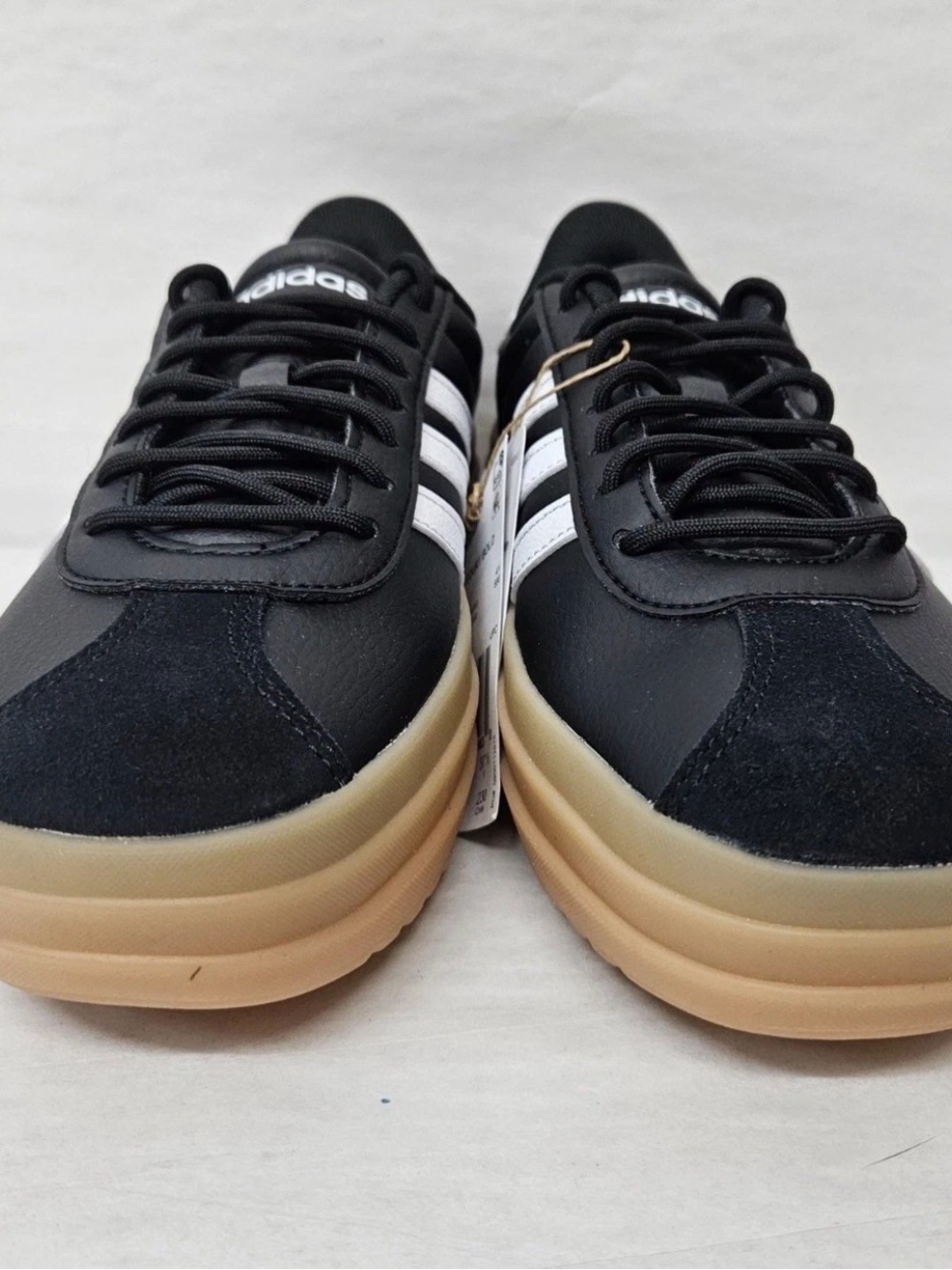 Adidas VL Court Bold Women’s Black/White Gum Sneakers - Picture 2 of 8